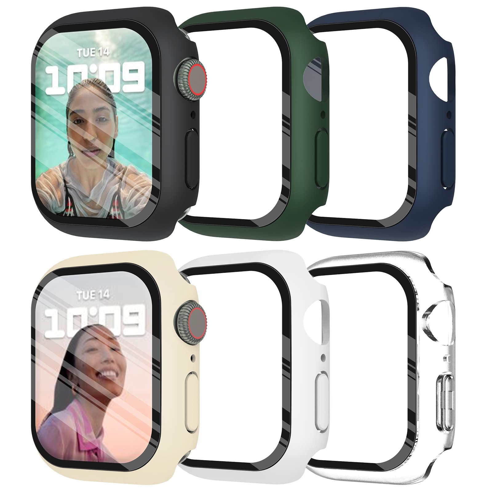 Apple Smartwatch Accessories - Vidrio templado + cubierta para Apple