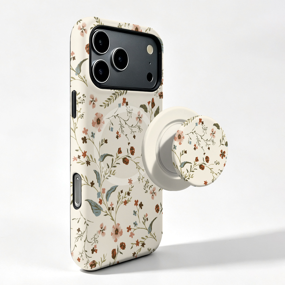 Vivo X200 - Funda Magnética con Diseño de Flores