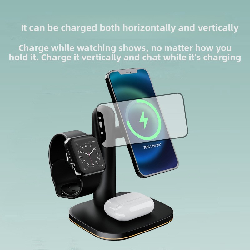 Magnetic Charging Stand - HUIBAOGE: cargador inalámbrico 3 en 1
