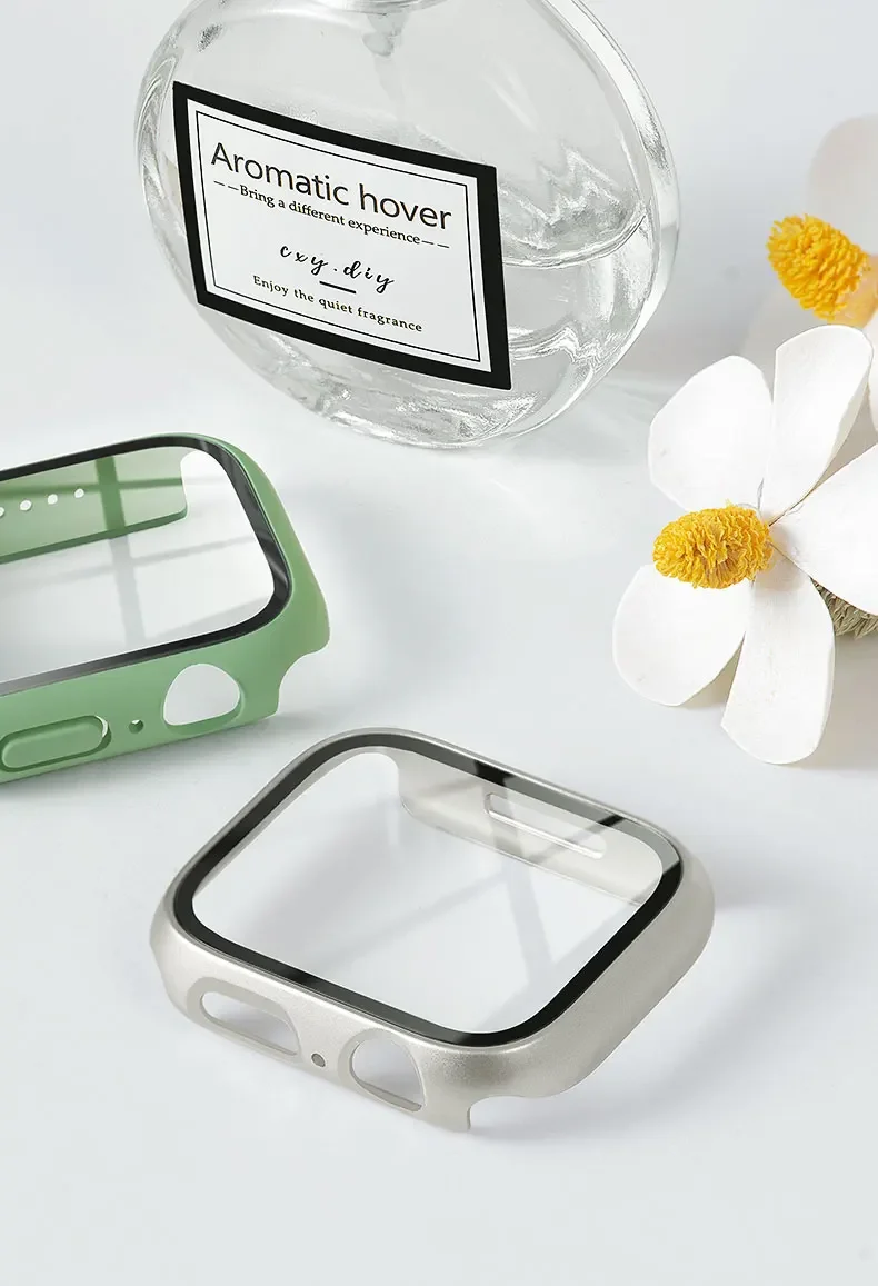 Vidrio templado + cubierta par - Apple Smartwatch Accessories reseña y precio