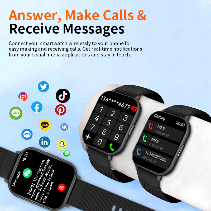 Reloj Inteligente LIGE 2026, P - Smartwatch Faces reseña y precio