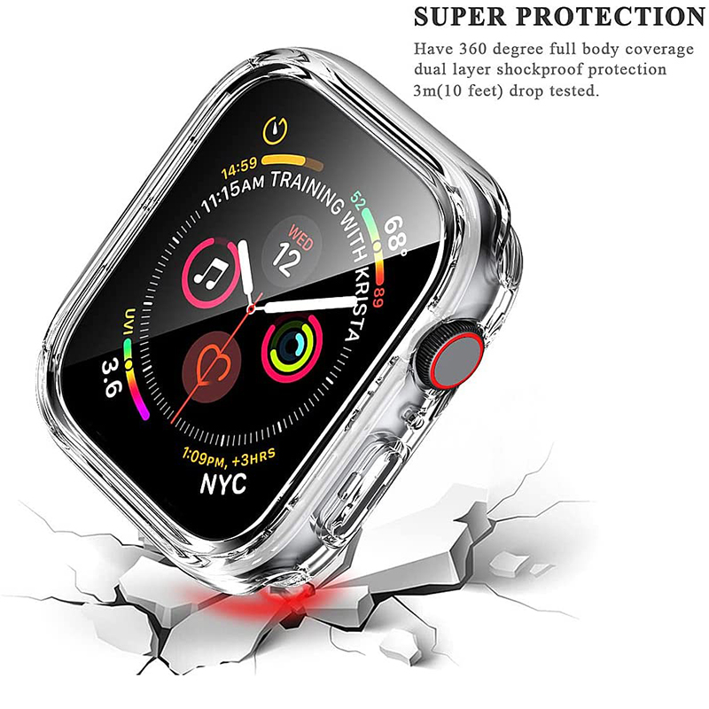 Vidrio templado + cubierta par - Apple Smartwatch Accessories reseña y precio