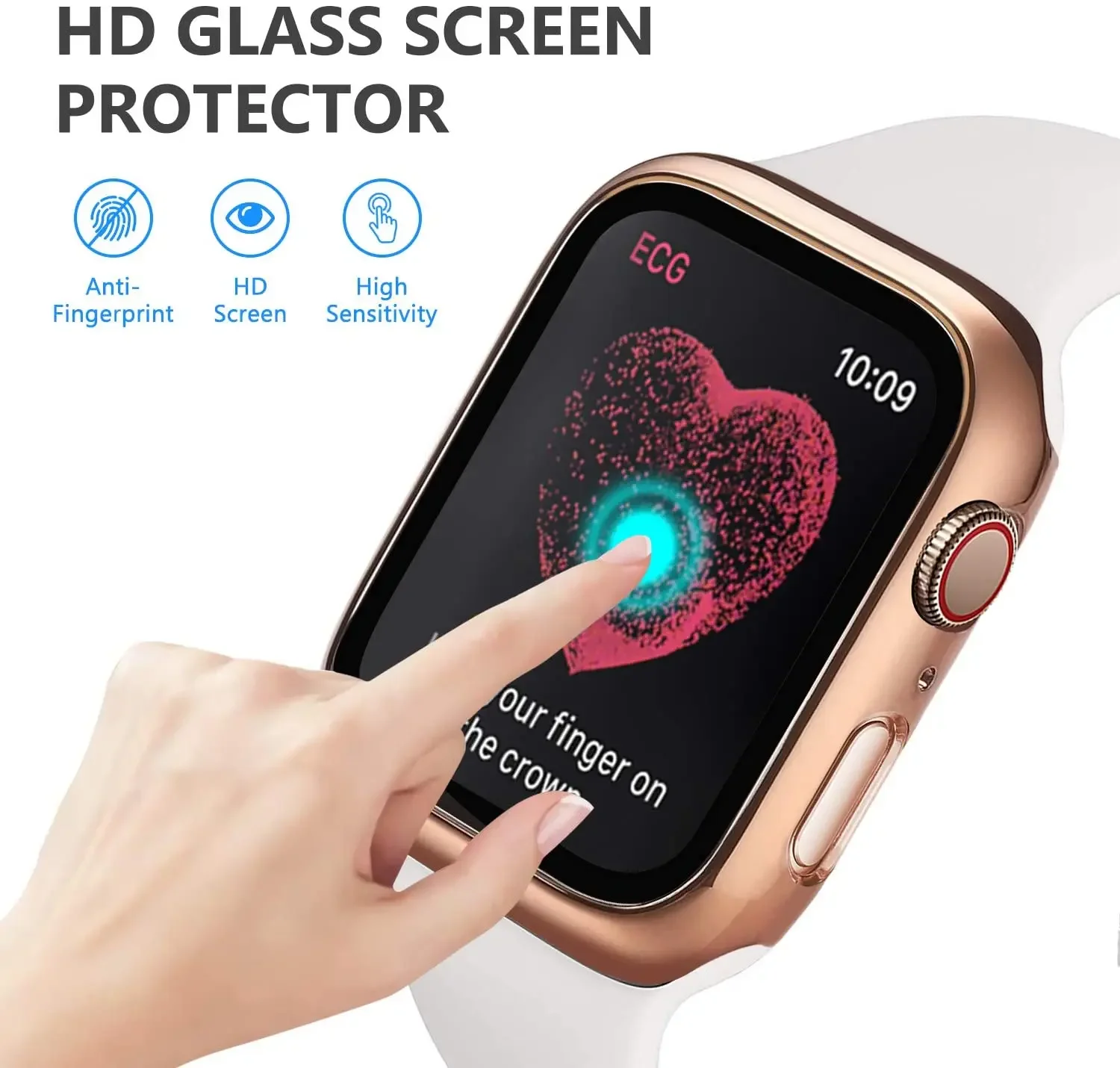 Vidrio templado + cubierta par - Apple Smartwatch Accessories reseña y precio