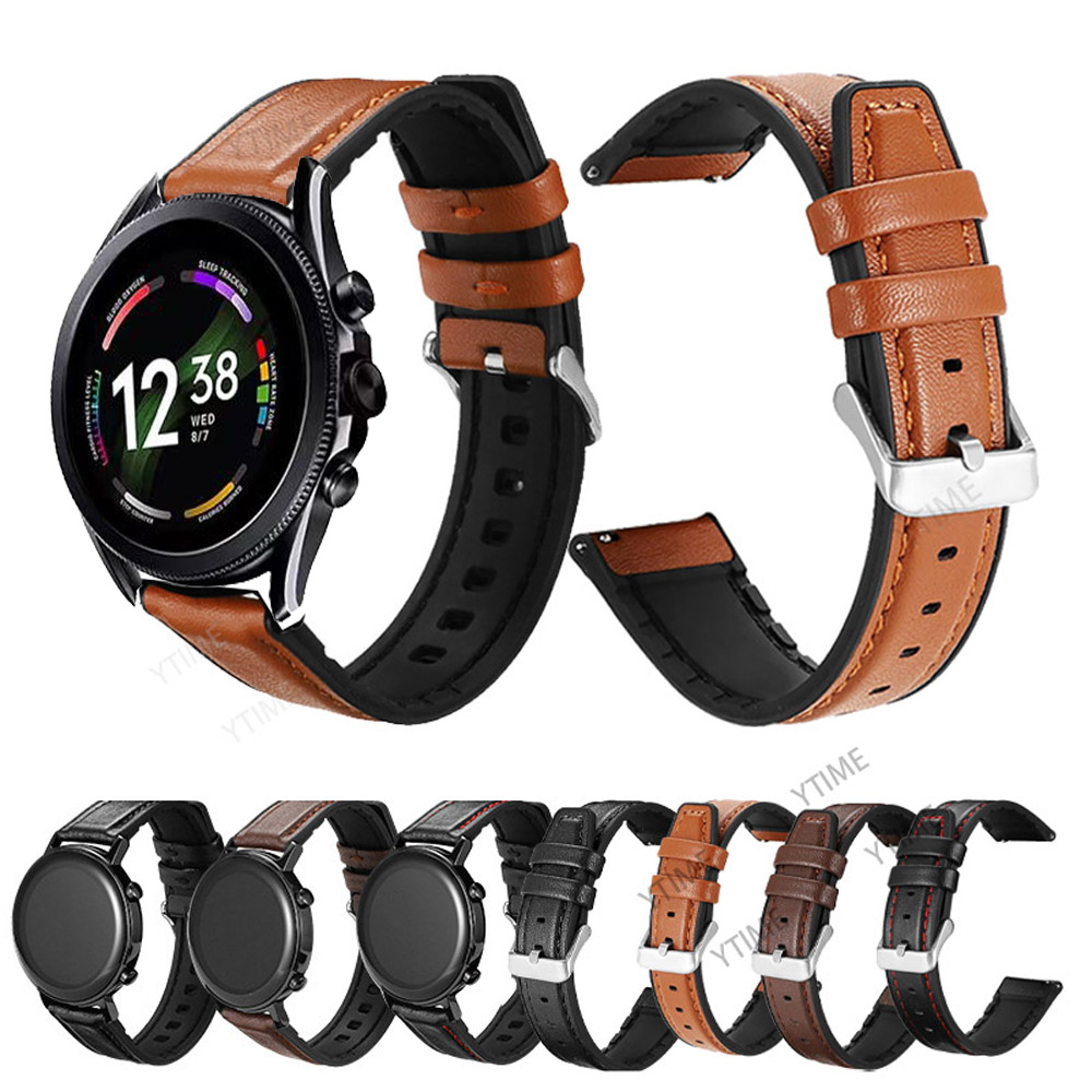 Correa de cuero de silicona de - Fossil Smartwatch Accessories reseña y precio
