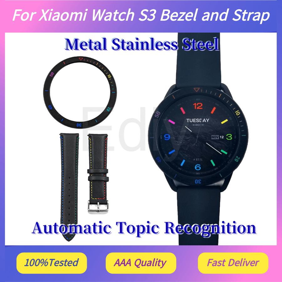 Para Xiaomi Watch S3: Bisel y  - Xiaomi Smartwatch S3 Accessories reseña y precio