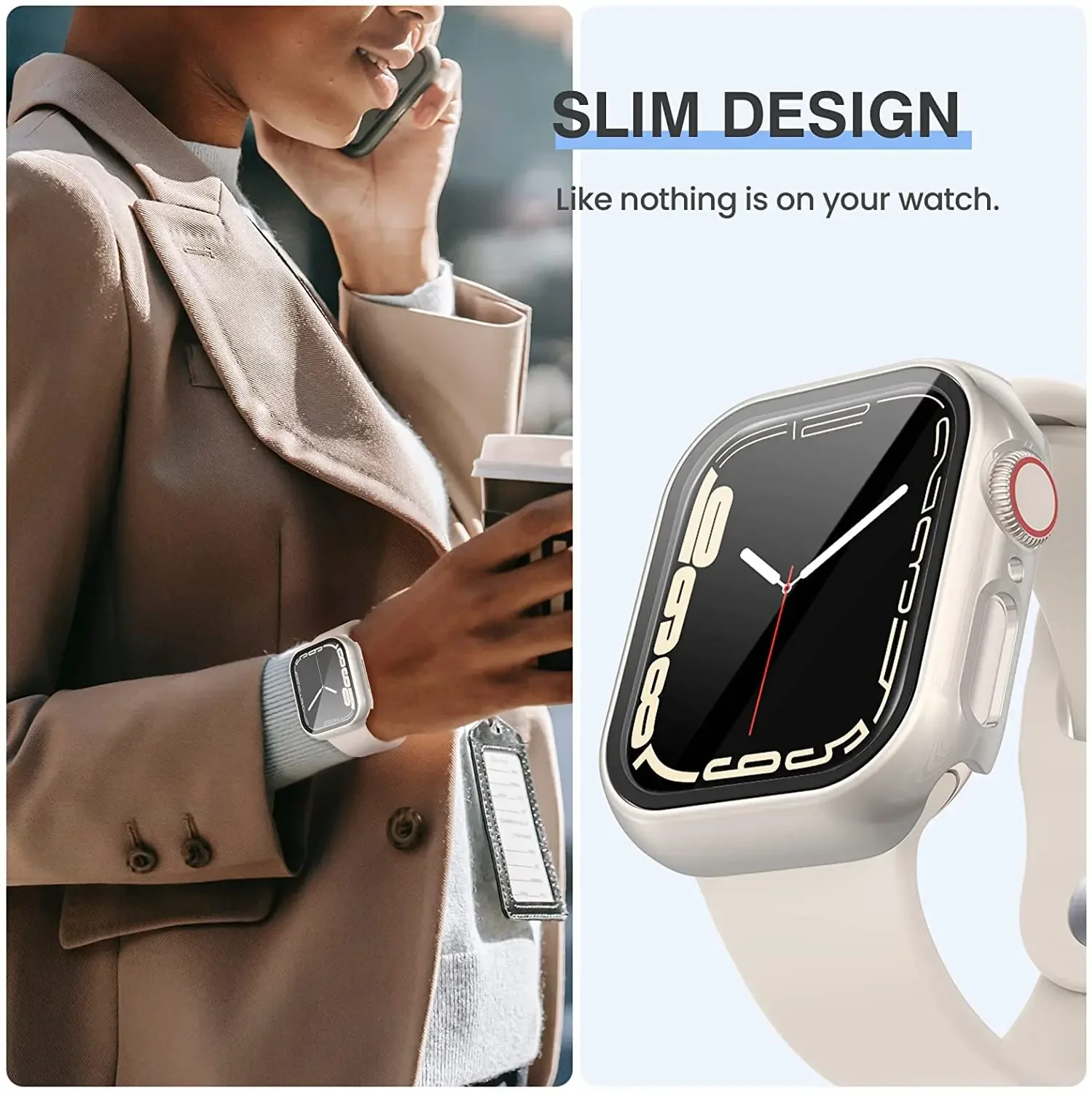 Paquete de 3 cubiertas de vidr - Apple Smartwatch Accessories reseña y precio