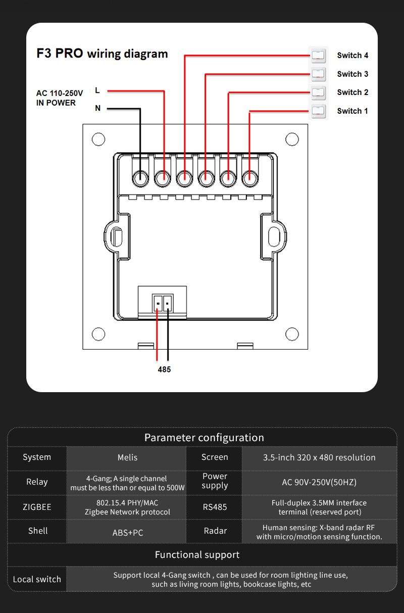 Interruptor Inteligente F3 Pro - Smart Accessories reseña y precio